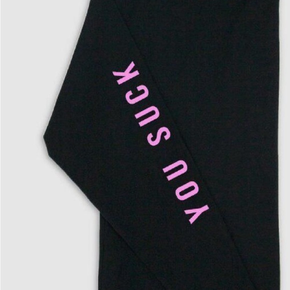 Riot Society U Suck Candy Heart Embroidered Mens Long Sleeve T-Shirt BLK… USED - Picture 4 of 6